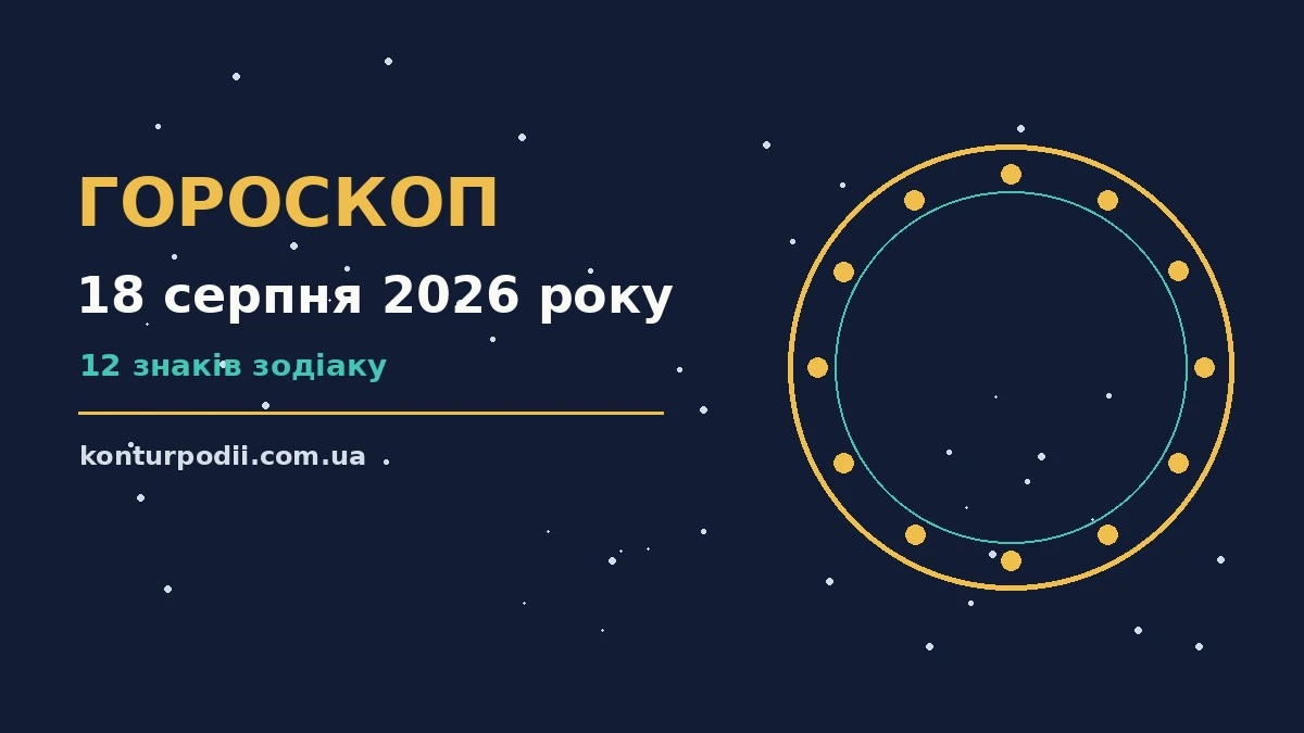 Гороскоп на 18 серпня 2026 року: настрій і шанси дня про настрій, справи та гроші