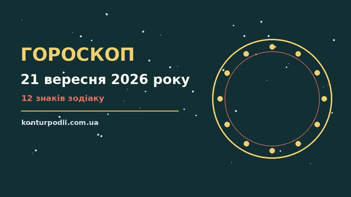 Ніжно-блакитний фон із зірками і чашкою чаю, що символізує спокійний гороскоп на 21 вересня 2026 року