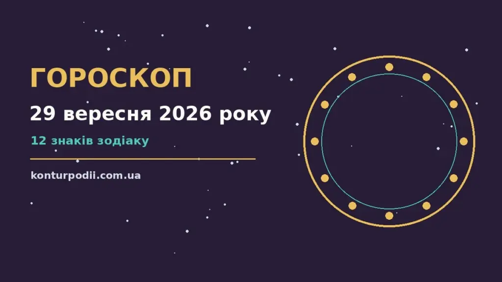 Гороскоп на 29 вересня 2026 року: настрій і шанси дня про настрій, справи та гроші