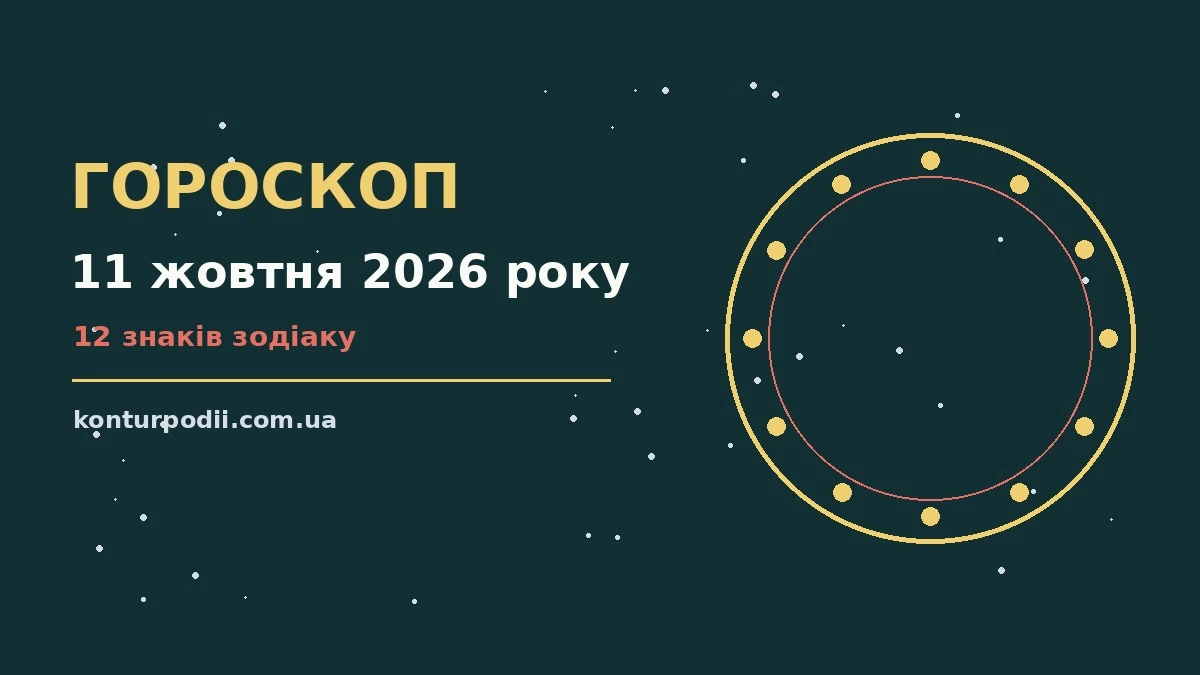 Гороскоп на 11 жовтня 2026 року: настрій і шанси дня про настрій, справи та гроші