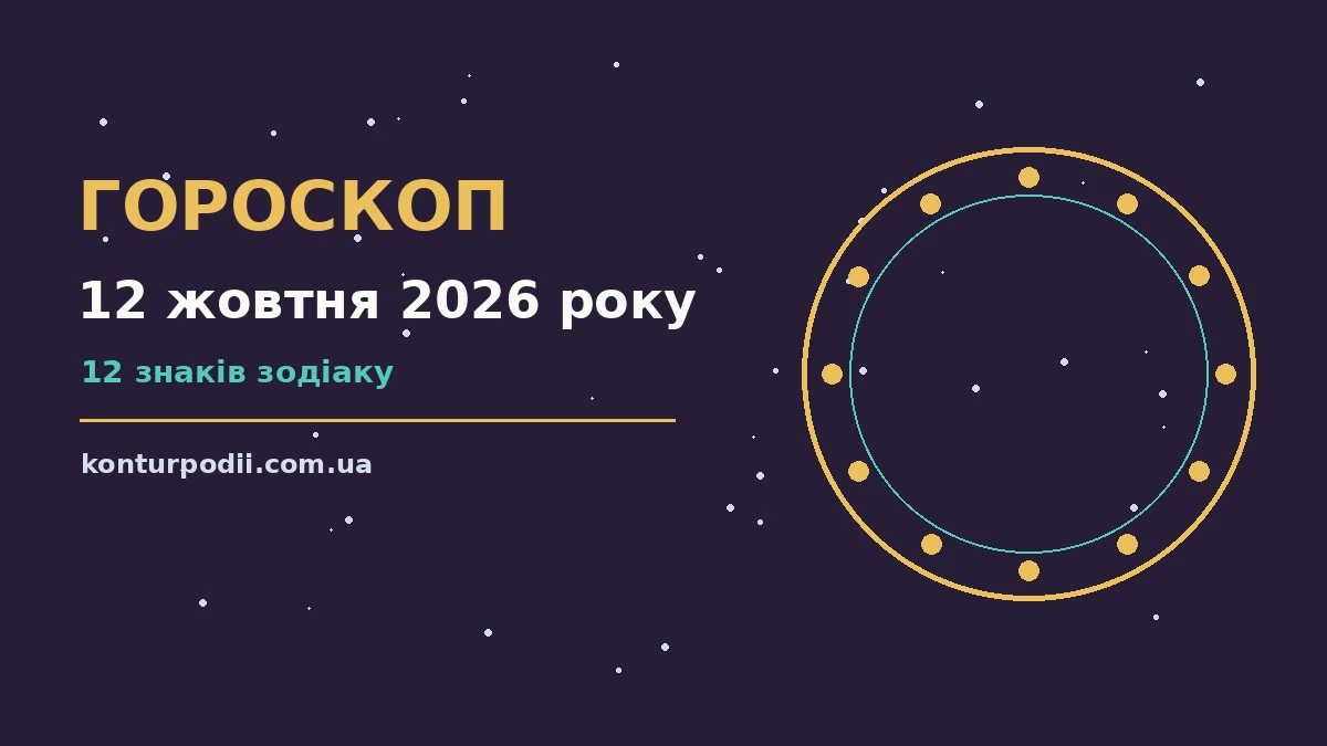 Гороскоп на 12 жовтня 2026 року: настрій і шанси дня про настрій, справи та гроші