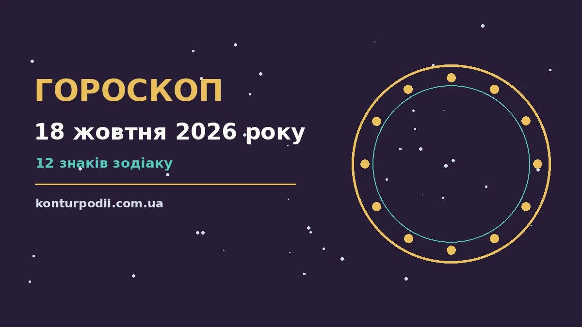 Гороскоп на 18 жовтня 2026 року: настрій і шанси дня про настрій, справи та гроші