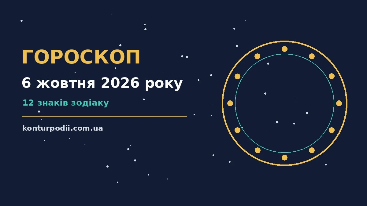 Гороскоп на 6 жовтня 2026 року: настрій і шанси дня про настрій, справи та гроші