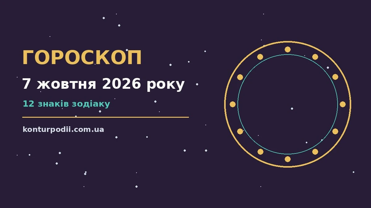 Гороскоп на 7 жовтня 2026 року: настрій і шанси дня про настрій, справи та гроші